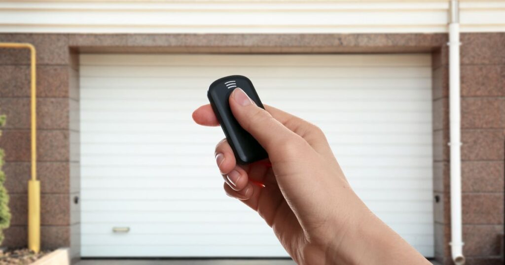 Garage door specialist reviewing opening measurements and material suitability on site